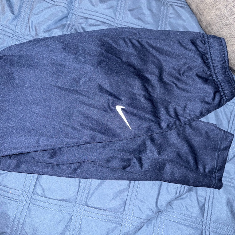Nike Dark Blue Joggers with White Logo